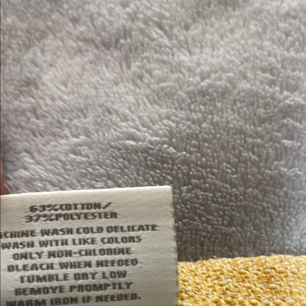 Threshold Set of 4 Yellow Cotton Blend Dinner Napkins